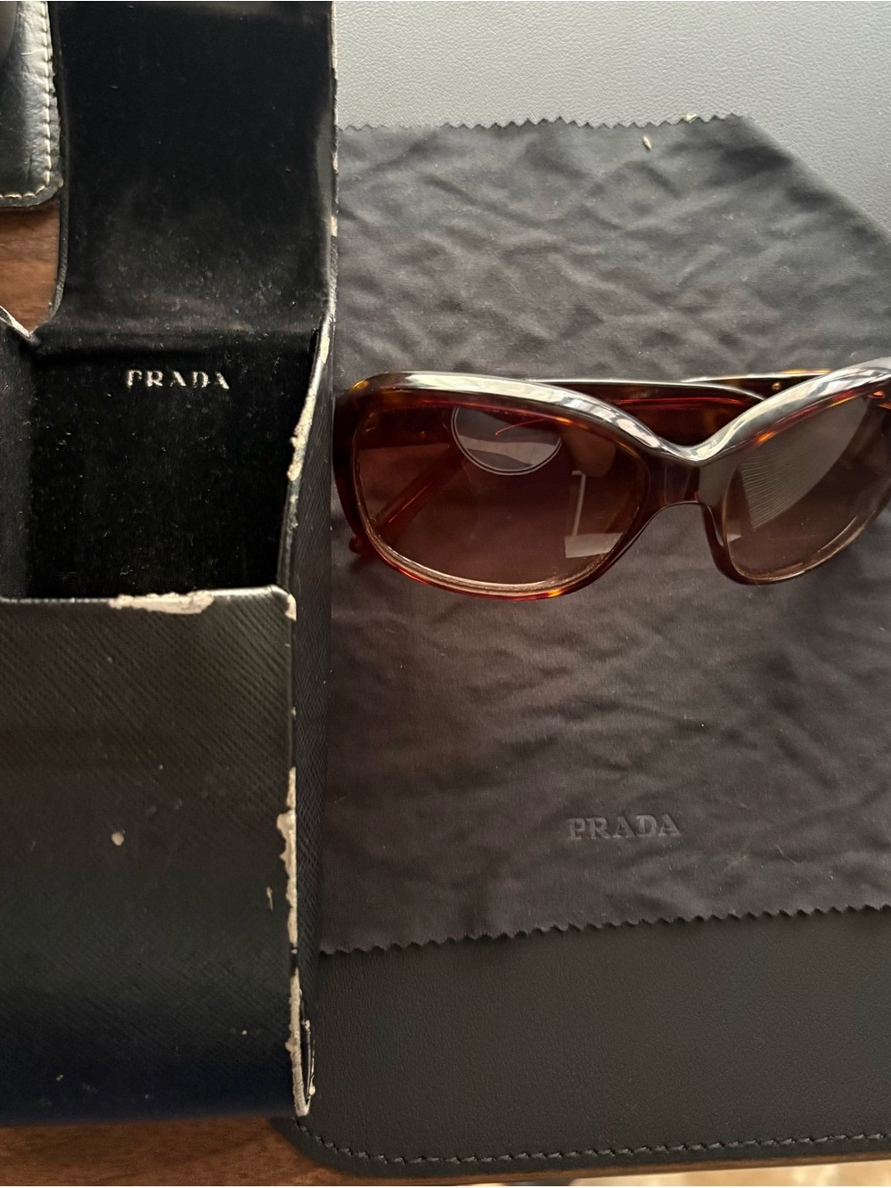 Prada Women's Tortoiseshell Sunglasses in Brown Gradient